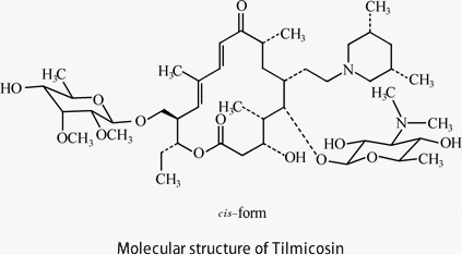 Molecular structure of Tilmicosin